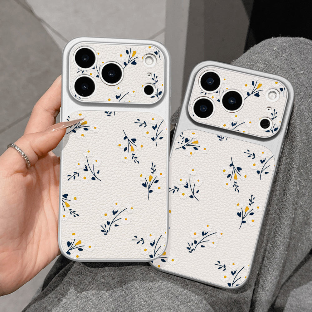 Phone Cases With Camera Cover - Противоударный чехол для iPhone с цветочным