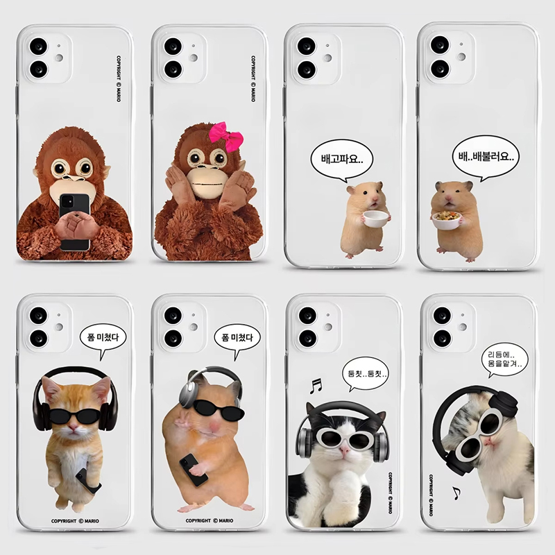 Phone Cases Cute Iphone 14 - Корейский милый чехол для телефона с