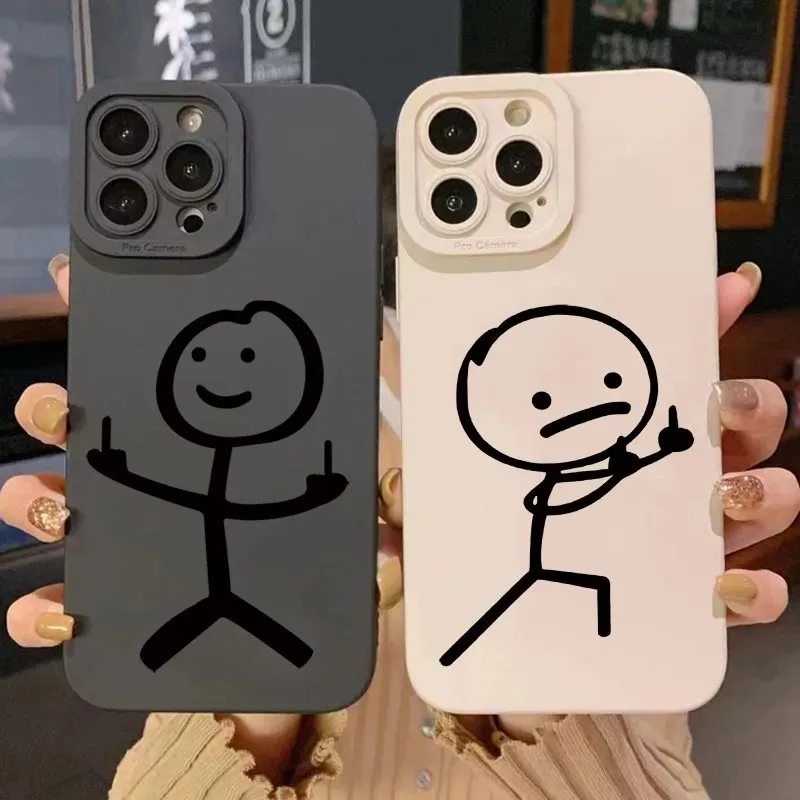 Phone Cases Cute - Милый мультяшный матовый силиконовый чехол-накладка для