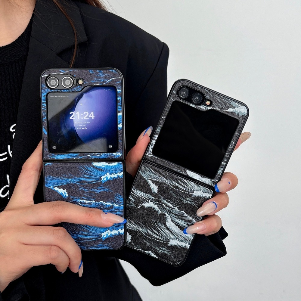 Phone Cases Drawing - Магнитный чехол для телефона с волнообразным