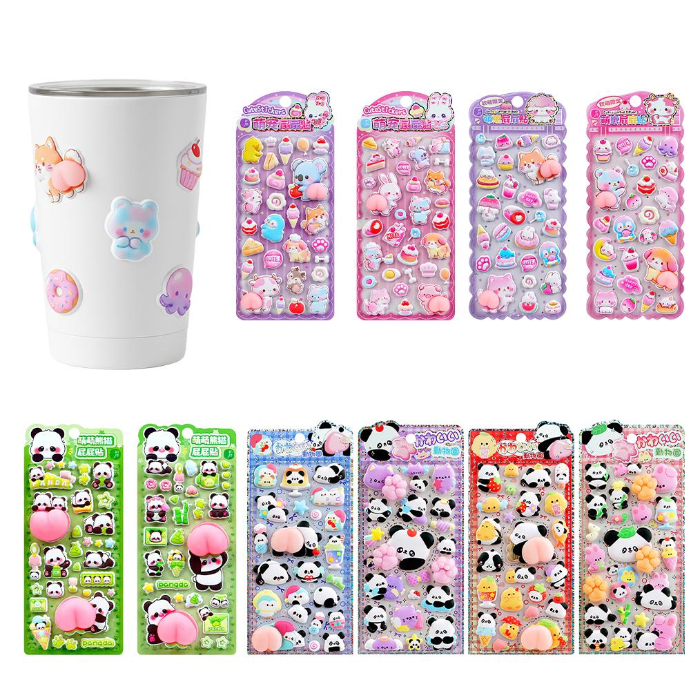 Phone Cases Kids - Милые 3D-наклейки в виде панды, резиновые