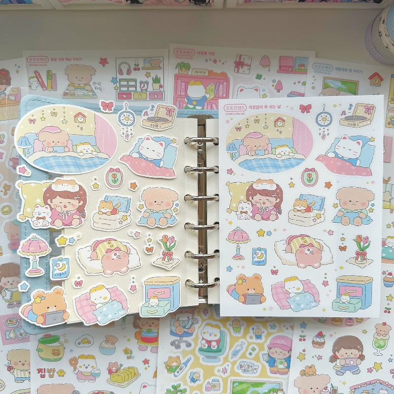 Phone Cases Kids - Набор наклеек «Милые мультяшные девочки и