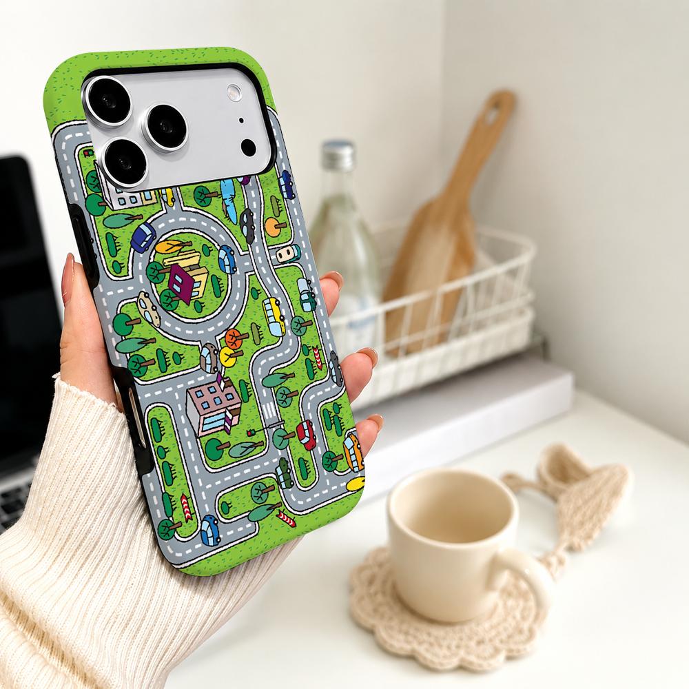 Phone Cases Kids - Чехол-накладка 2-в-1 с дизайном «Дорога с