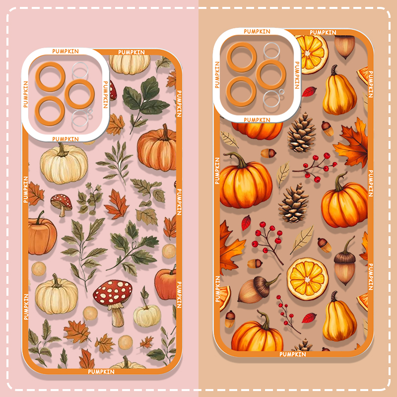 Phone Cases Motorola - Ретро-осенний чехол с рисунком тыквы кленового