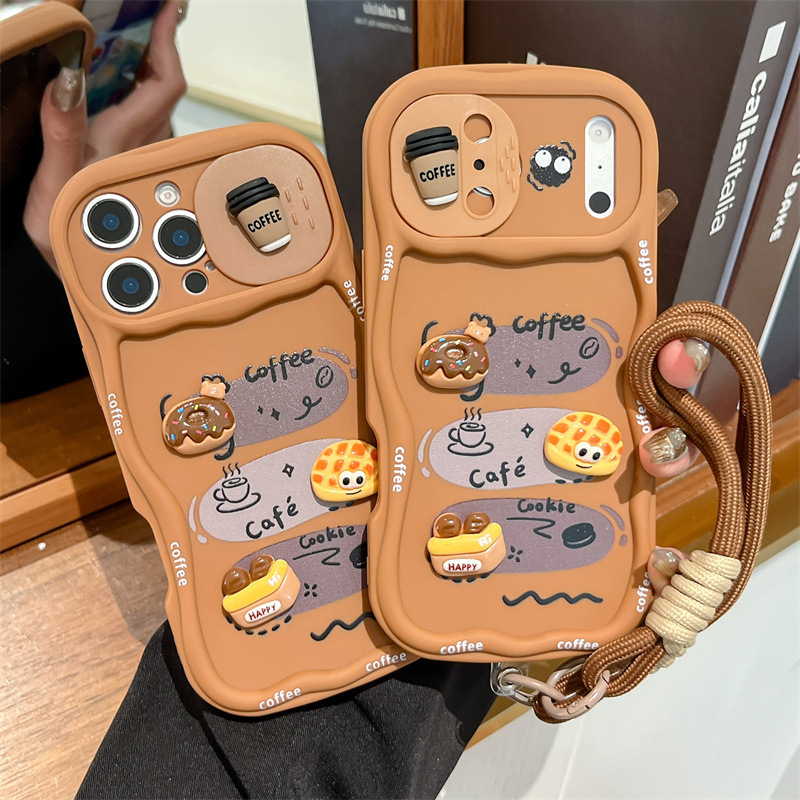Phone Cases With Camera Cover - 3D-чехол для телефона с мультяшным хлебом