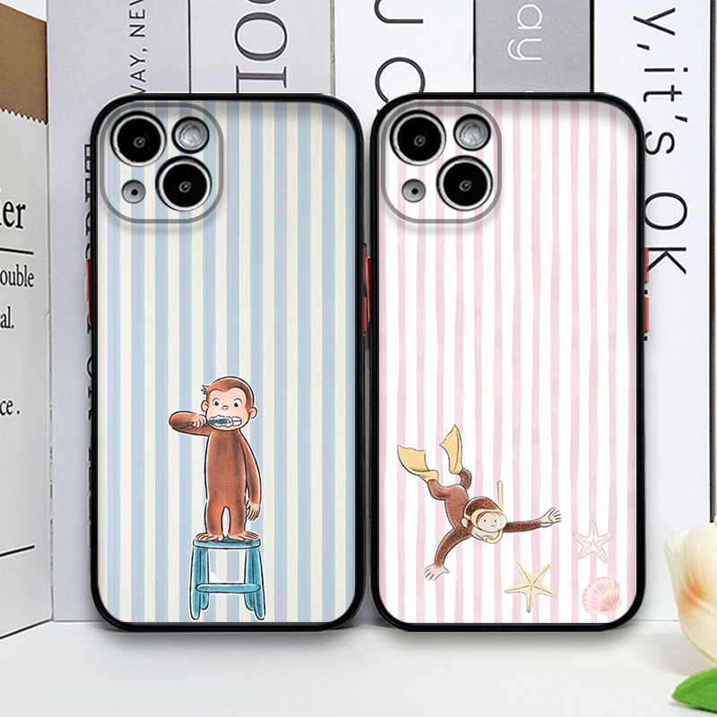 Phone Cases Iphone - Мягкий чехол Y2K с мультяшной полосатой