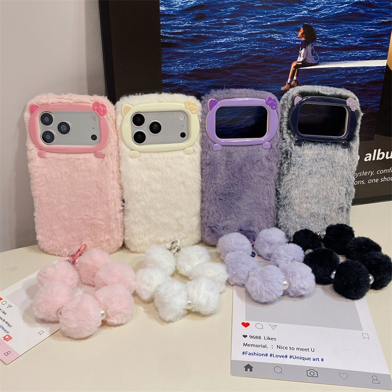 Роскошный однотонный плюшевый  – обзор и цена Phone Cases Iphone