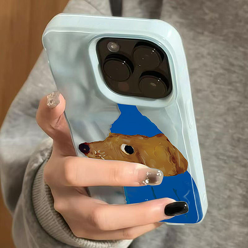 Blue Hat Puppy Folds Texture S – обзор и цена Phone Cases Cute Iphone 14