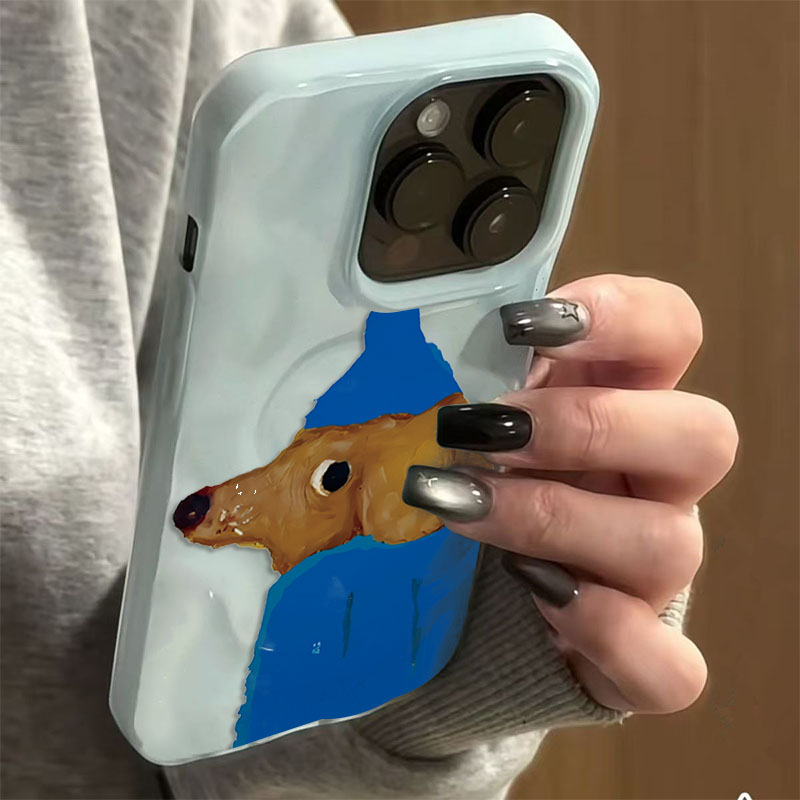 Blue Hat Puppy Folds Texture S – обзор и цена Phone Cases Cute Iphone 14