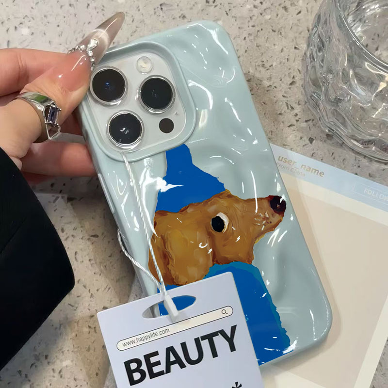 Blue Hat Puppy Folds Texture S – обзор и цена Phone Cases Cute Iphone 14
