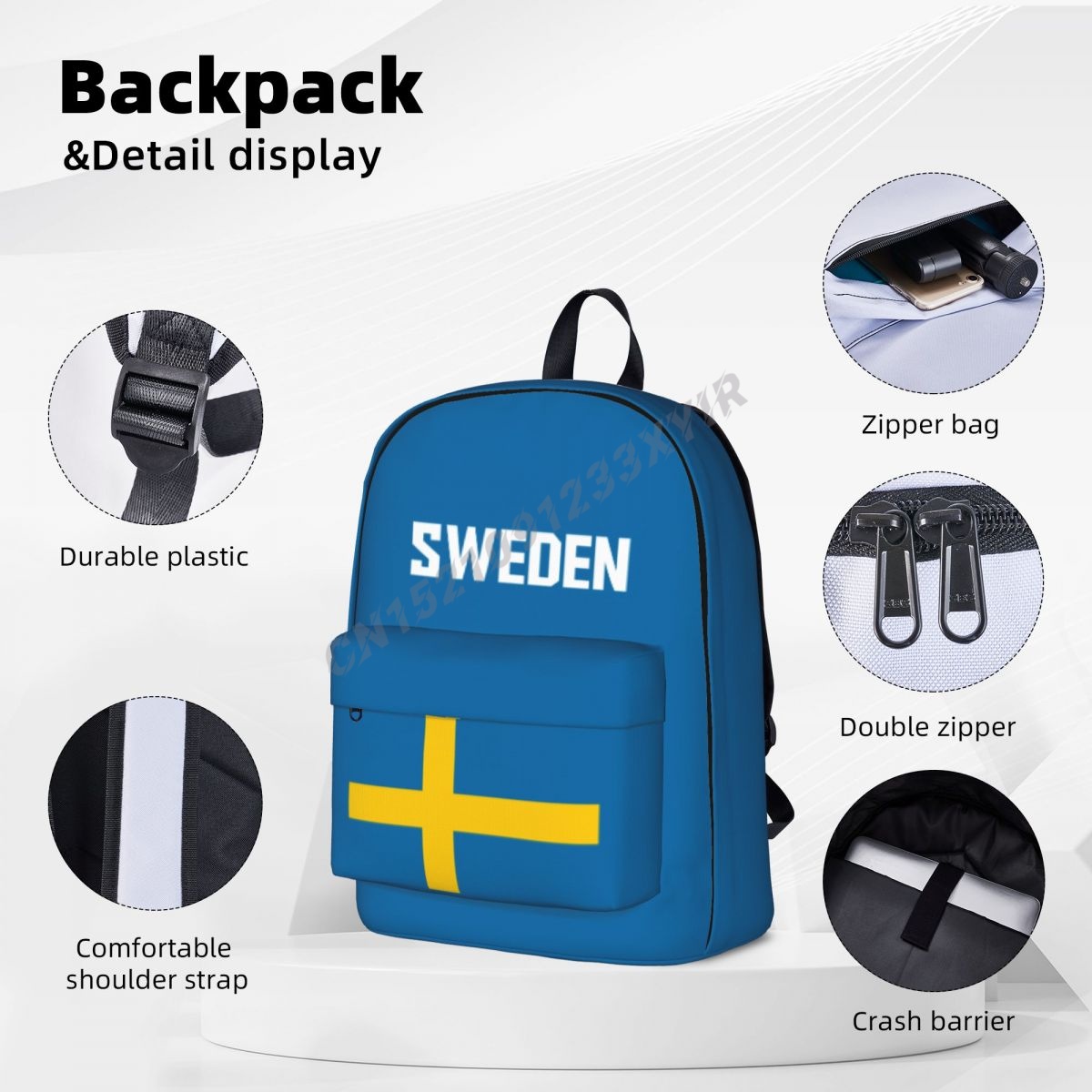 Рюкзак унисекс с флагом Швеции – обзор и цена Phone Cases Sweden